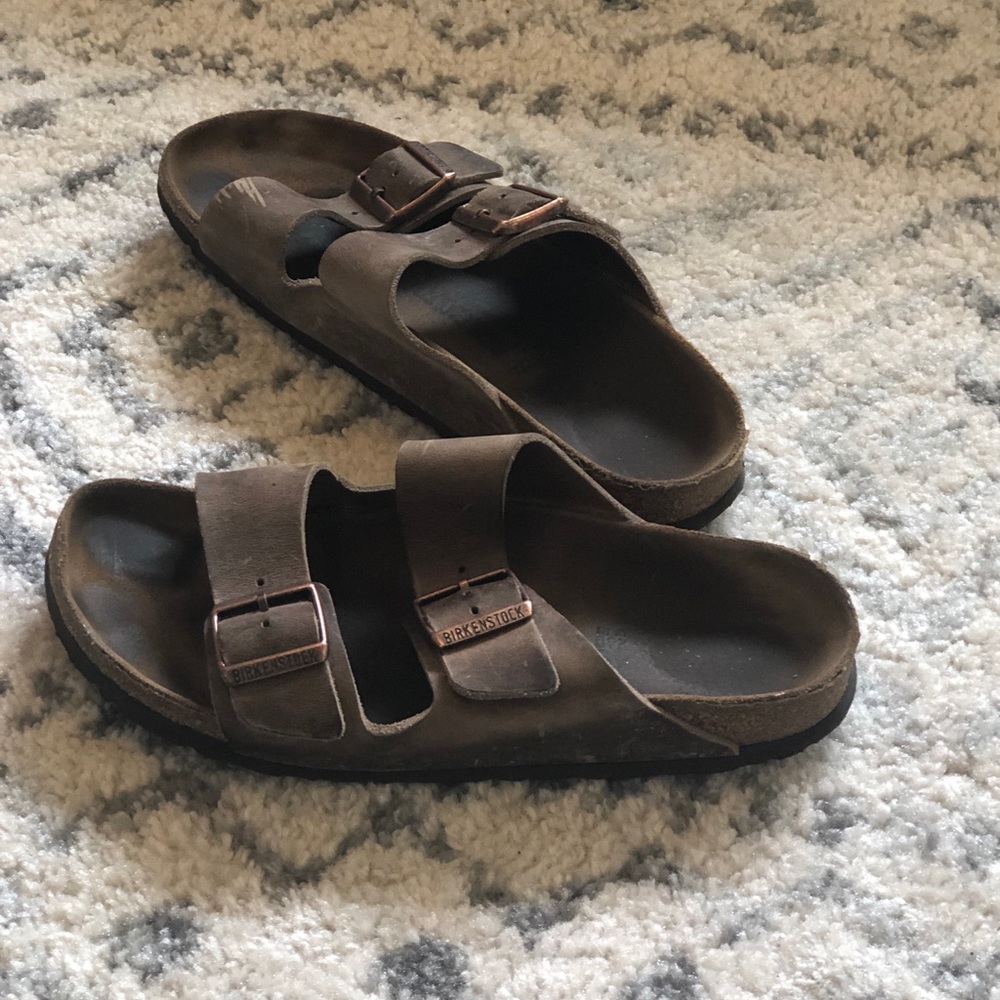 Birkenstock Sandals Brown Oiled Tobacco Finish - Picture 3 of 7